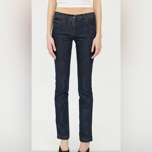 Dolce and Gabbana Indigo Dark Wash Denim Fitted Cute Jeans - size 36 (IT)
